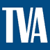 A blue and white logo of the television academy.